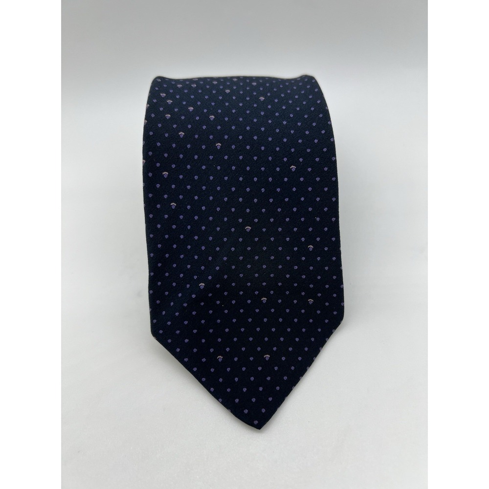 ✨ PACO RABANNE Silk Tie - Made In Italy - Navy w/ Pattern